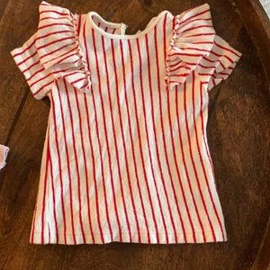 Red striped tee